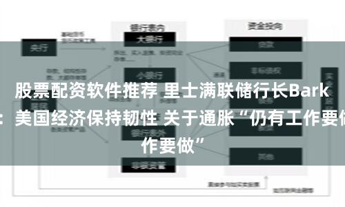 股票配资软件推荐 里士满联储行长Barkin：美国经济保持韧性 关于通胀“仍有工作要做”
